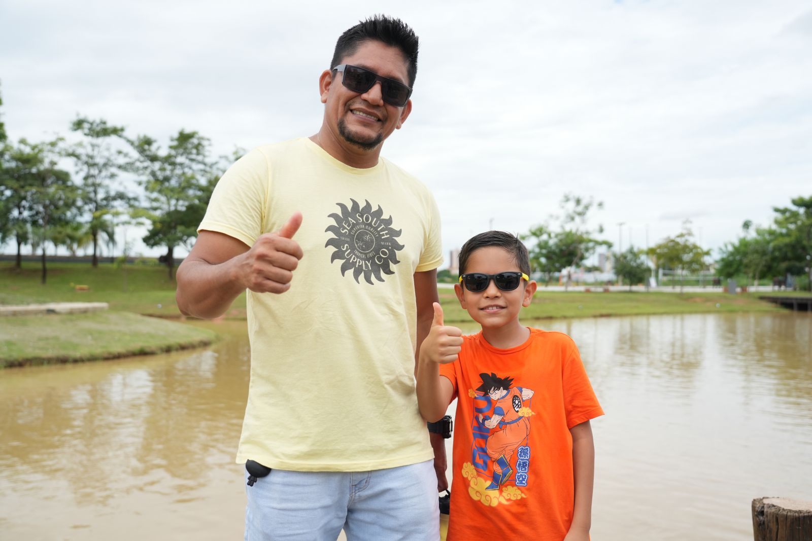 Clodoaldo Botelho também aproveitou todas as estruturas do parque que foi reaberto ao público com novidades